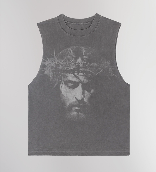 “ROSEARY” CUTOFF TEE