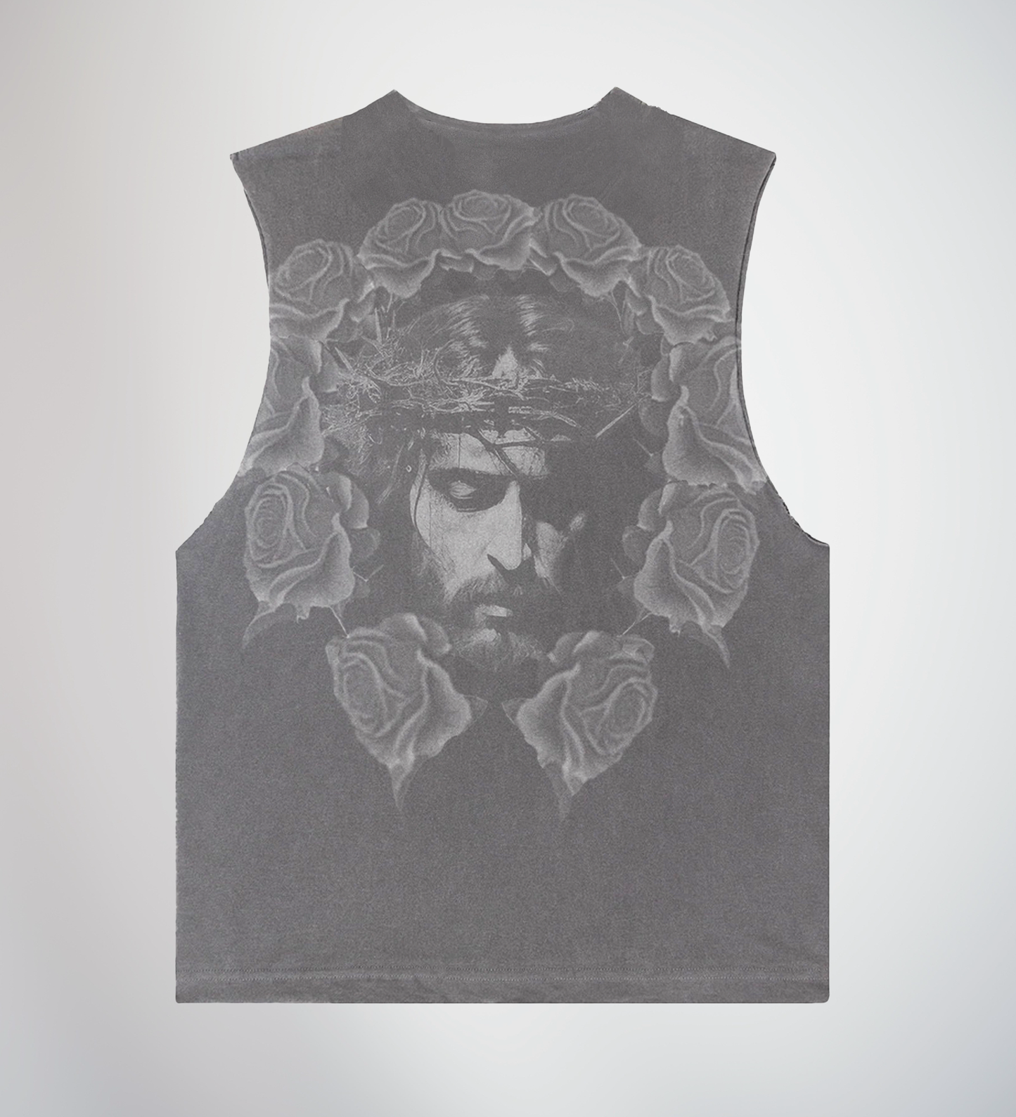 “ROSEARY” CUTOFF TEE